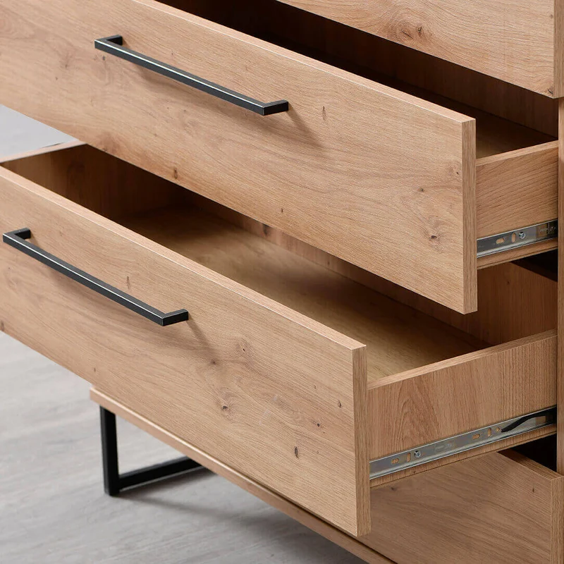 cassettiera moderna 4 cassetti cm 91 5x42x92 5 h - ZENWOOD