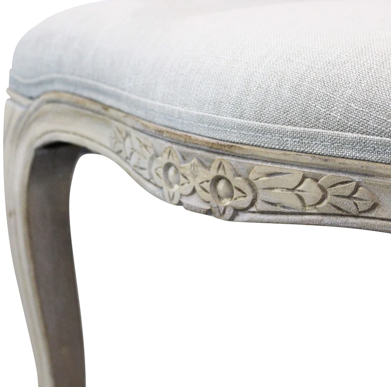 Poltrona vintage seduta imbottita in Legno cm 57x57x95 - ROYCE