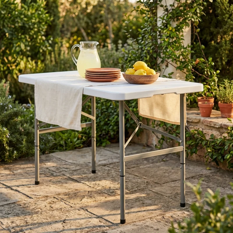 Tavolo Catering Pieghevole Salvaspazio cm 122x60 - JOACHIM