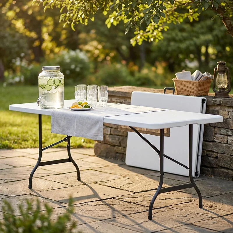 Tavolo Catering Rettangolare e ABS cm 240x74 - PATTON