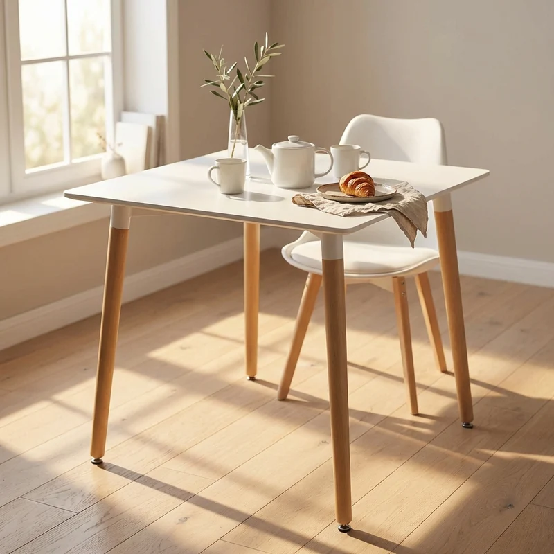 Tavolo da Pranzo in Legno Plastica cm 80x80x75 - LYON