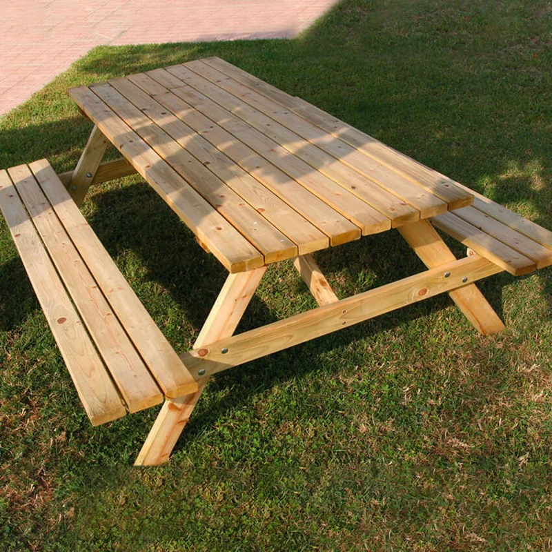 Tavolo da pic nic di pino 180x160x71 - PICNIC