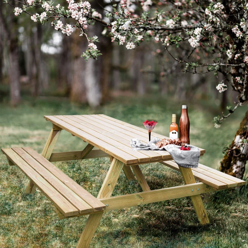 Tavolo da pic nic di pino 180x160x71 - PICNIC