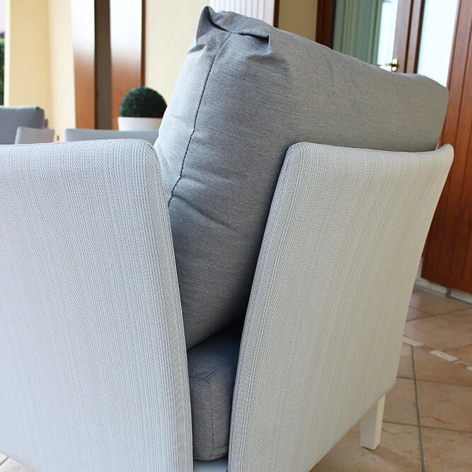 Salotto da Giardino 4 posti con Tavolino in Alluminio Textilene - LOVEL