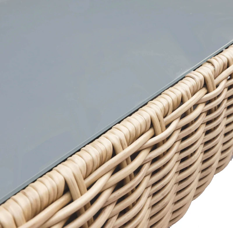 Salotto da Giardino 5 posti con Tavolino in Alluminio Wicker - RALPHIE