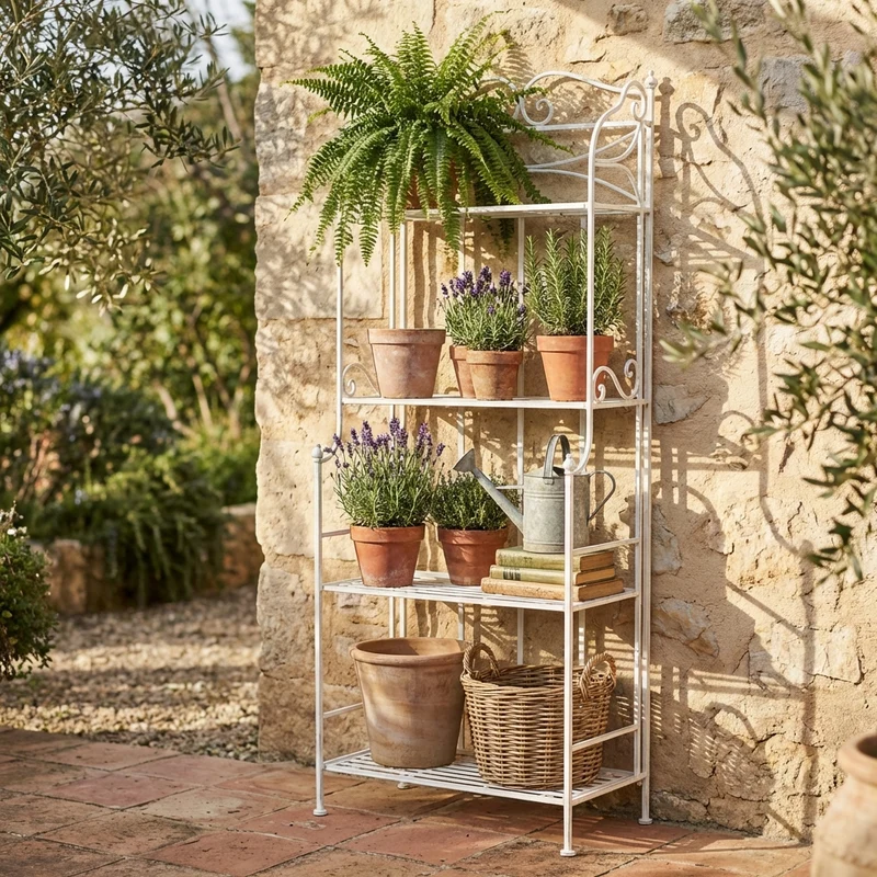 Etagère 4 piani in Acciaio cm 61x32x156 - ERN