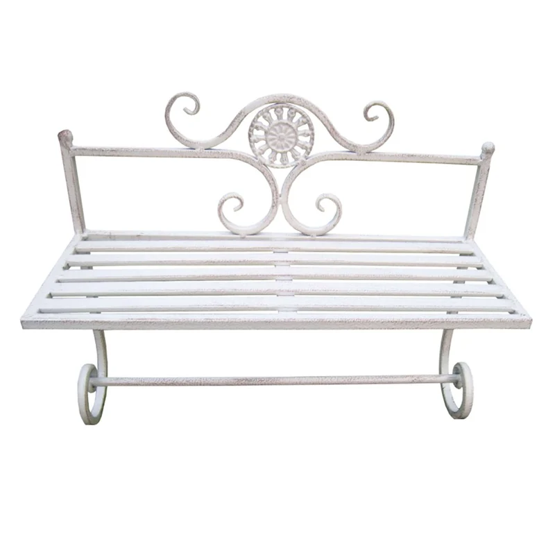 Porta carta stile provenzale verniciato in cm 41x16x33 - LAUNCE