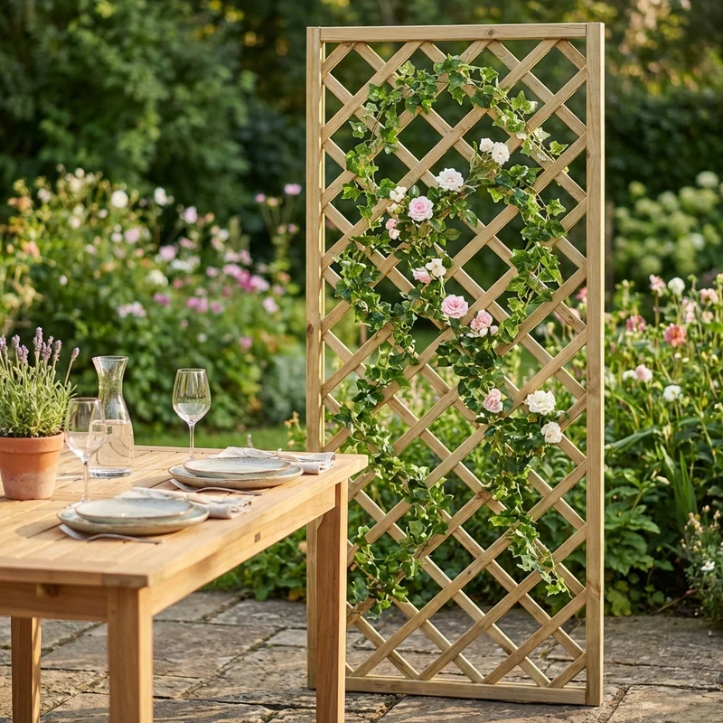 Griglia da Giardino in Legno cm 120x3x180 - STEWART