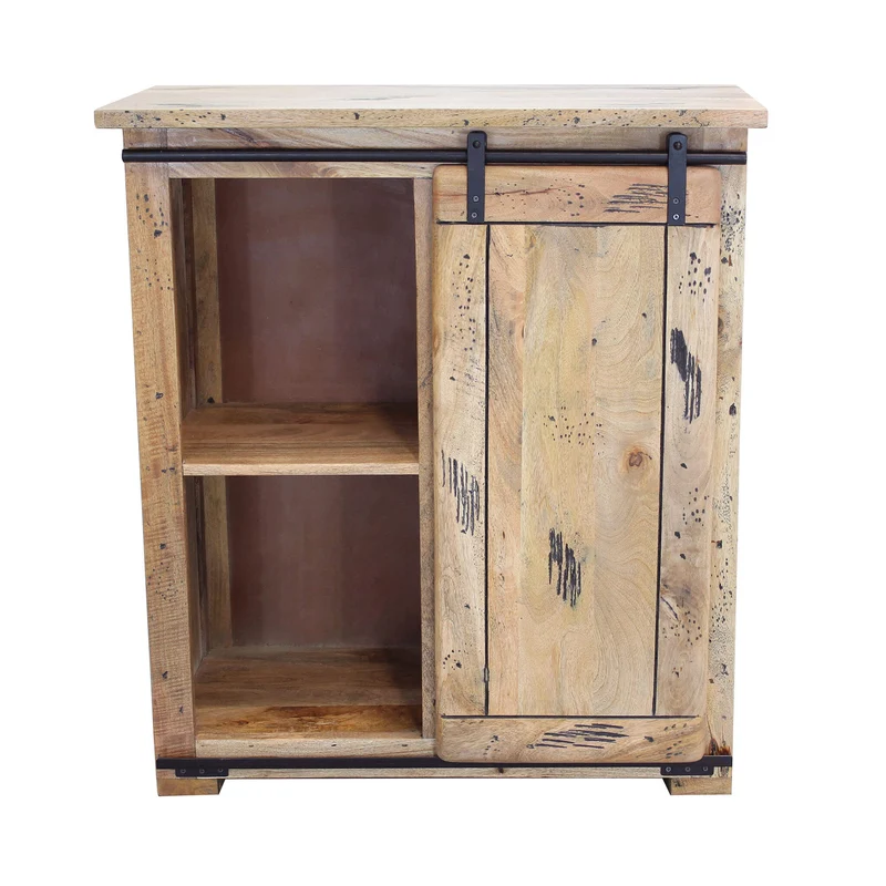 Cassettiera per soggiorno Industrial in Legno cm 90x45x100 - RICK