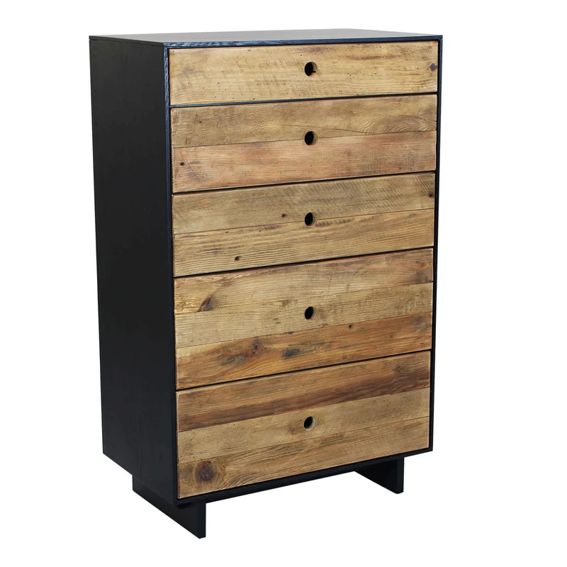 Cassettiera in Pino riciclato cm 70x40x110 - PINE