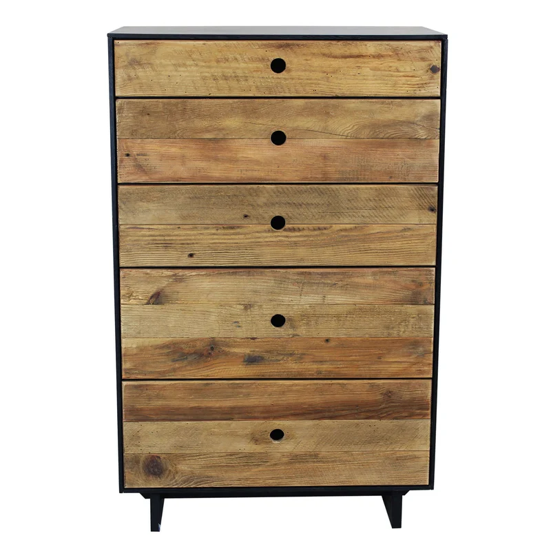 Cassettiera in Pino riciclato cm 70x40x110 - PINE