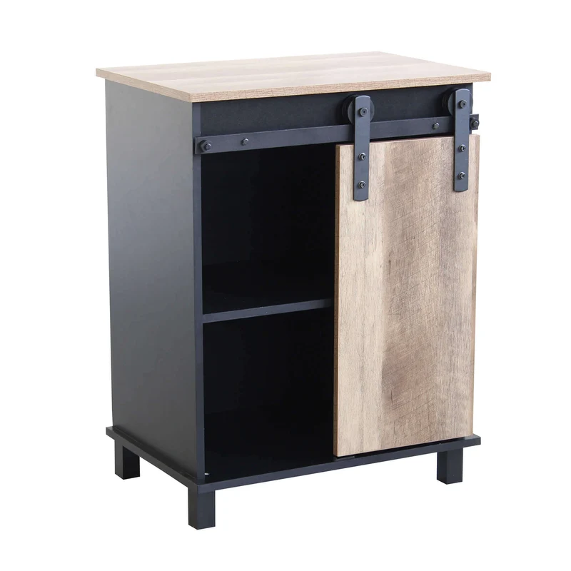 Madia per soggiorno Industrial in Legno Acciaio cm 60x40x78 - TREY