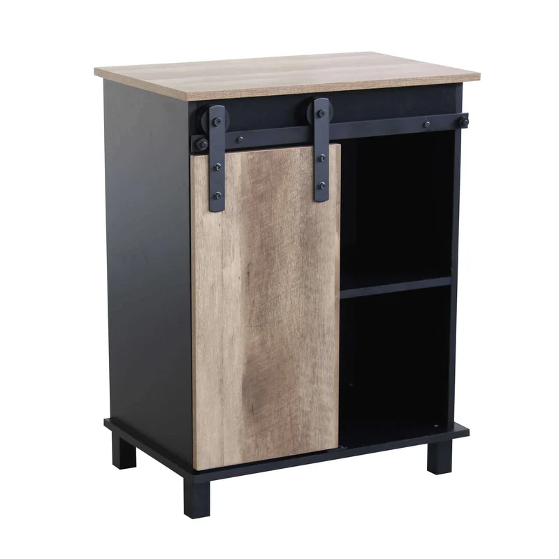 Madia per soggiorno Industrial in Legno Acciaio cm 60x40x78 - TREY