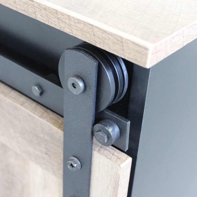 Dispensa per soggiorno Industrial in Legno Acciaio cm 80x160x40 - TREY