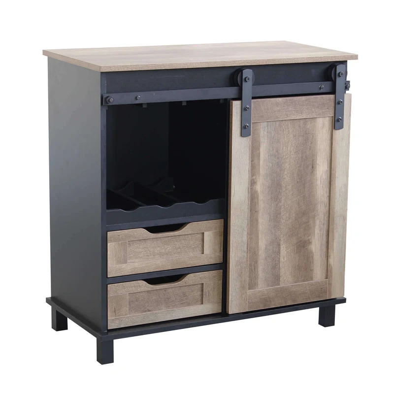 Madia per soggiorno Industrial in Legno Acciaio cm 80x40x82 - TREY