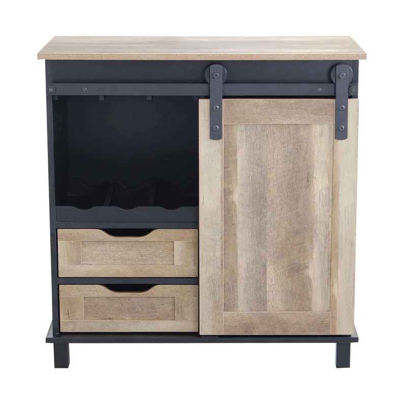 Madia per soggiorno Industrial in Legno Acciaio cm 80x40x82 - TREY