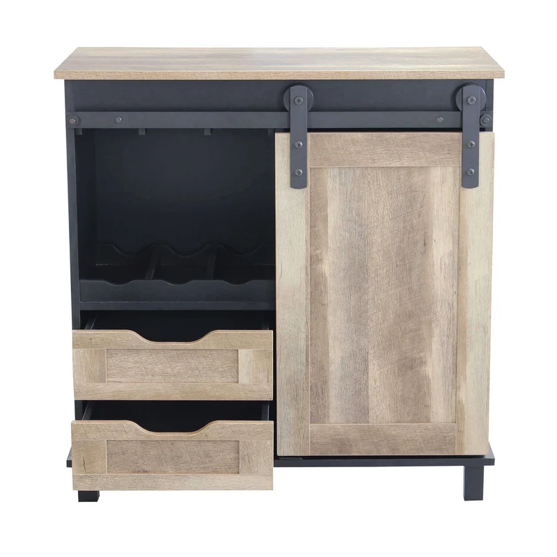 Madia per soggiorno Industrial in Legno Acciaio cm 80x40x82 - TREY