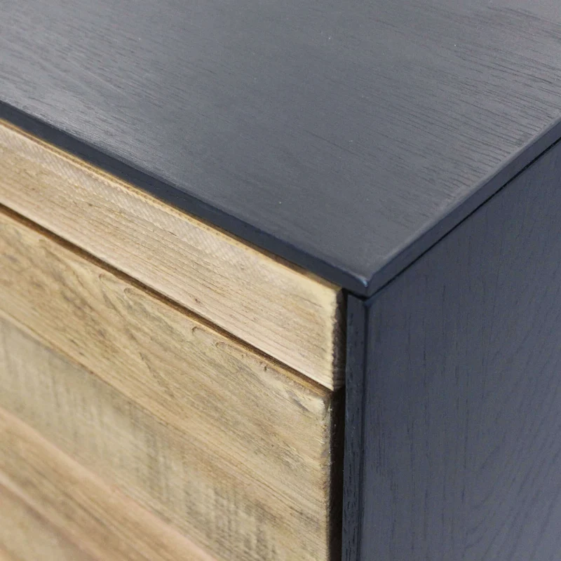 Madia 4 ante in Pino riciclato cm 180x48x76 - PINE