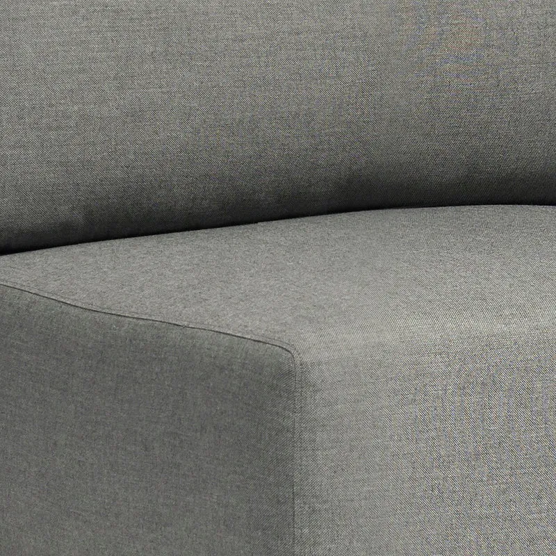 Poltrona angolare sinistra in Alluminio Textilene Poliestere cm 85x102x83 - ZED