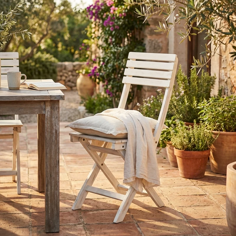Sedia da Giardino Pieghevole in Legno Acacia cm 36x53x87 - LOYD