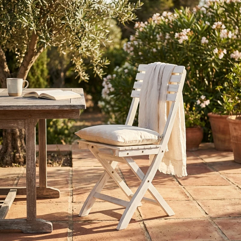 Sedia da Giardino Pieghevole in Legno Acacia cm 36x53x87 - LOYD