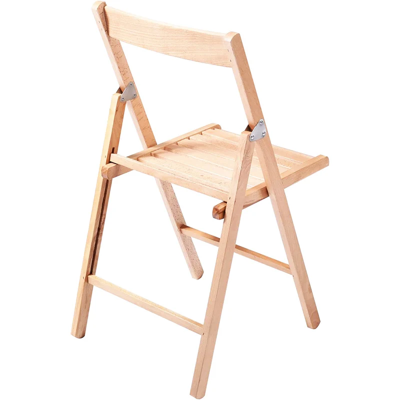 Sedia da Giardino Pieghevole Salvaspazio in Legno cm 88x43x40 - SHANE