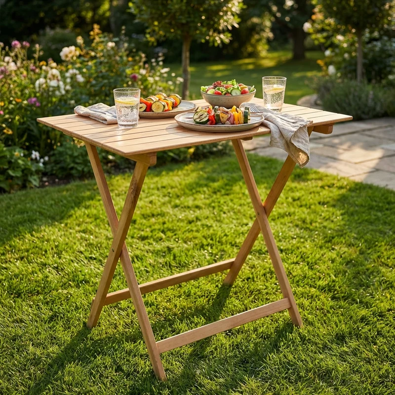 Tavolo da Giardino Pieghevole Salvaspazio 60x100 - MERLIN