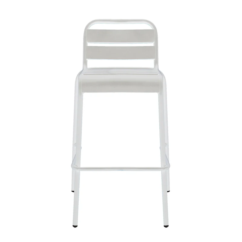 Sgabello da Giardino Impilabile in Acciaio cm 50x51x95 - ROWLEY