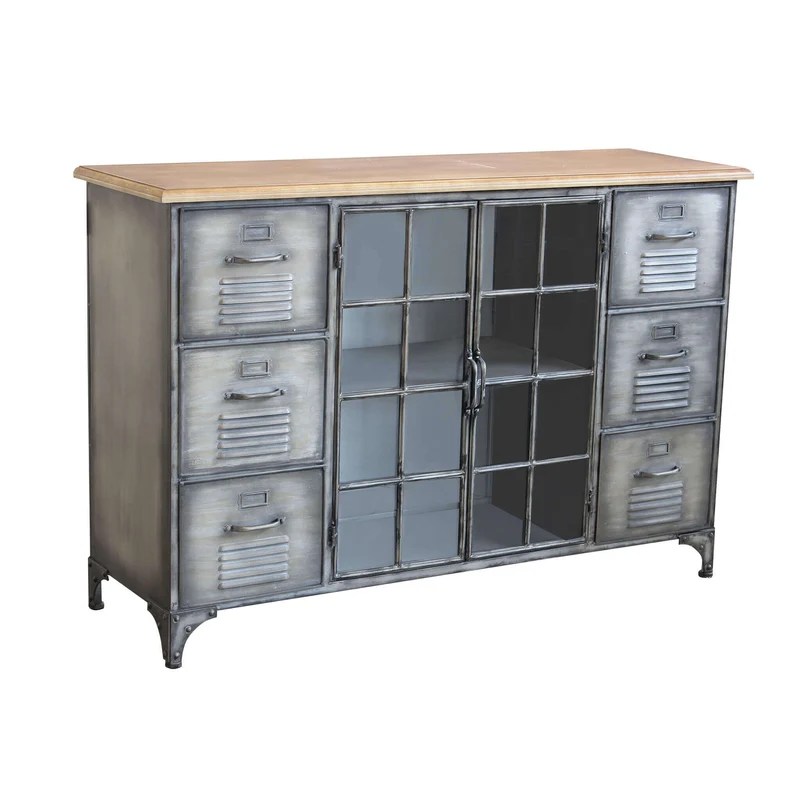 Madia in Acciaio Legno cm 124 5x40 5x83 - CHRISTMAS