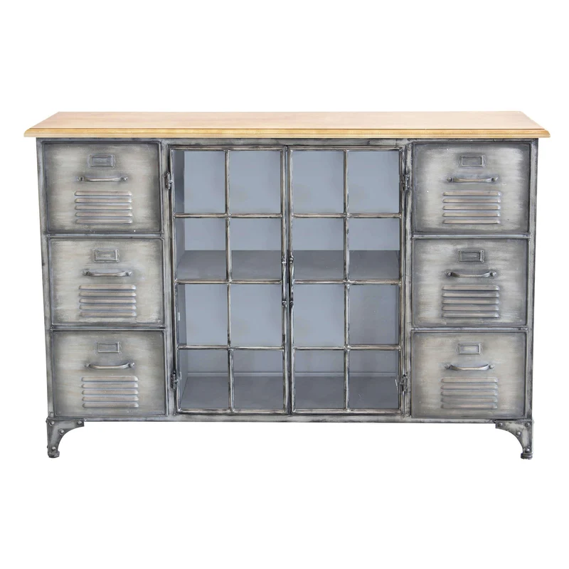 Madia in Acciaio Legno cm 124 5x40 5x83 - CHRISTMAS
