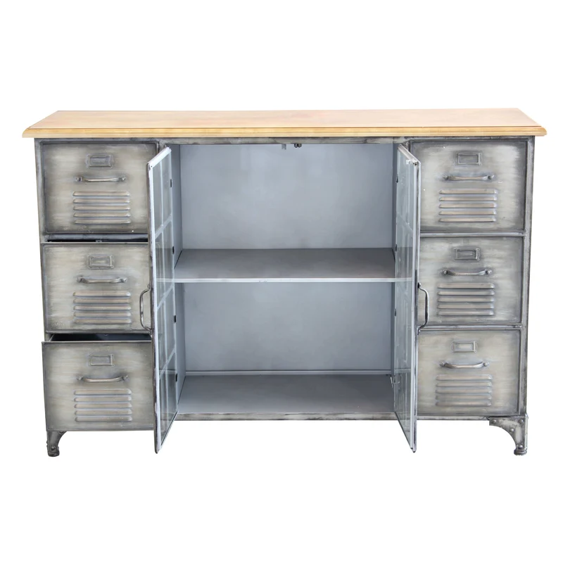 Madia in Acciaio Legno cm 124 5x40 5x83 - CHRISTMAS