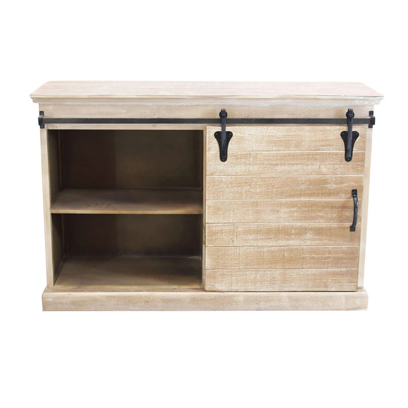 Madia per soggiorno Industrial in Legno Metallo cm 124x43x81 5 - JIM