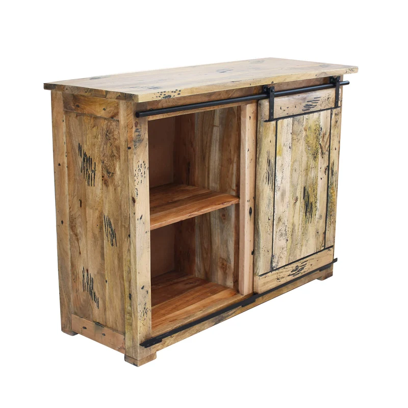Madia per soggiorno Industrial in Legno cm 120x45x90 - RICK