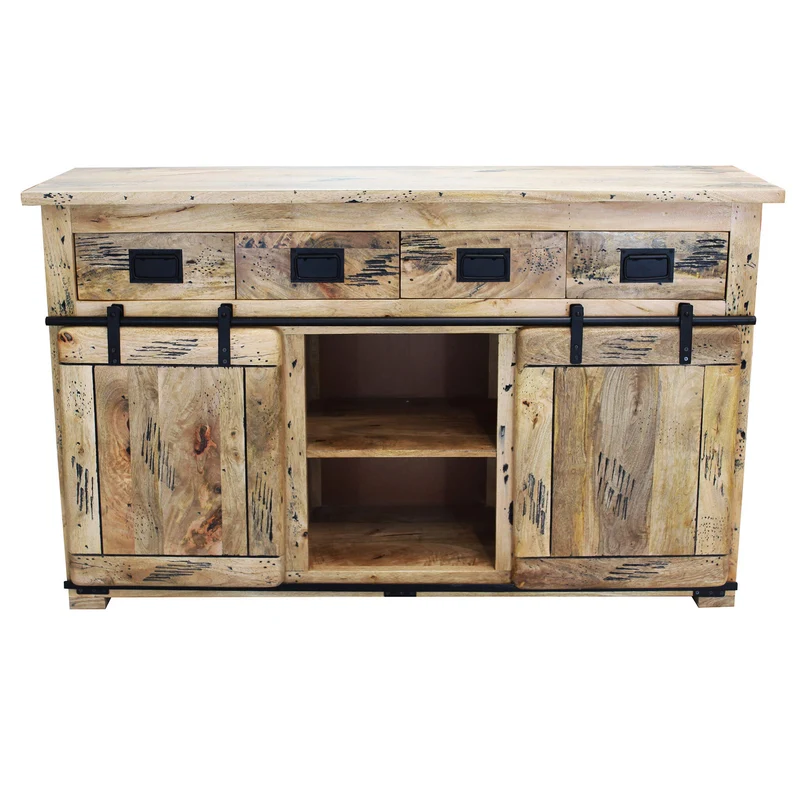 Madia per soggiorno Industrial in Legno cm 150x45x90 - RICK