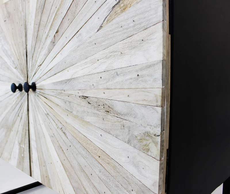 Madia 2 ante per soggiorno Industrial in Legno Metallo cm 85x40x80 - GEORGE