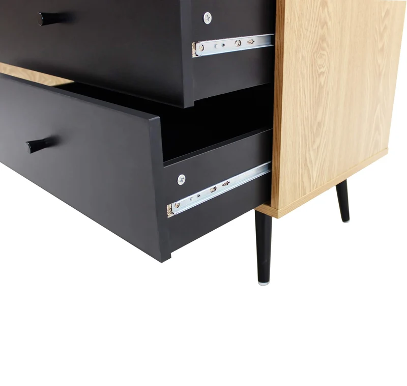 Madia Moderna 1 anta e 3 cassetti in Legno Composito cm 118x39 5x76 - FELIX