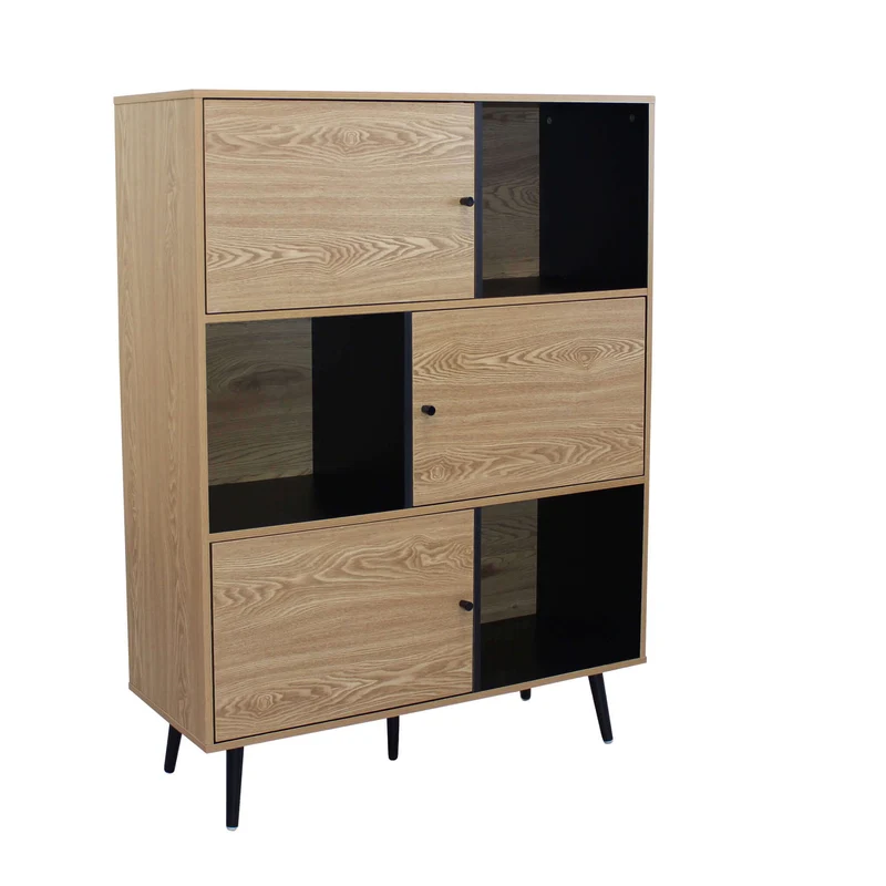 Credenza Moderna con 6 vani in Legno Composito cm 100x39 5x135 - QUANAH