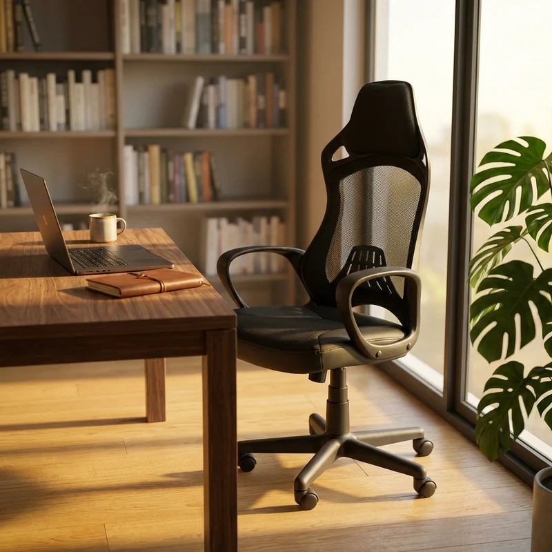 Sedia da Ufficio in Poliuretano cm 63x65x126 - MOSS