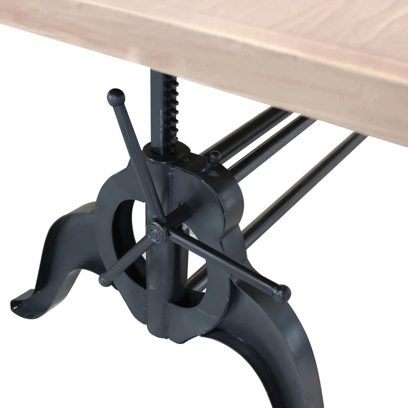 Tavolo da Pranzo Industrial con Piano in legno cm 180x85 - CHARLTON