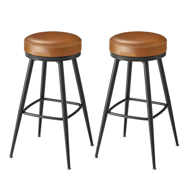 EKHO Collezione Sgabelli Cucina Girevoli Rivestimento con Cucitura