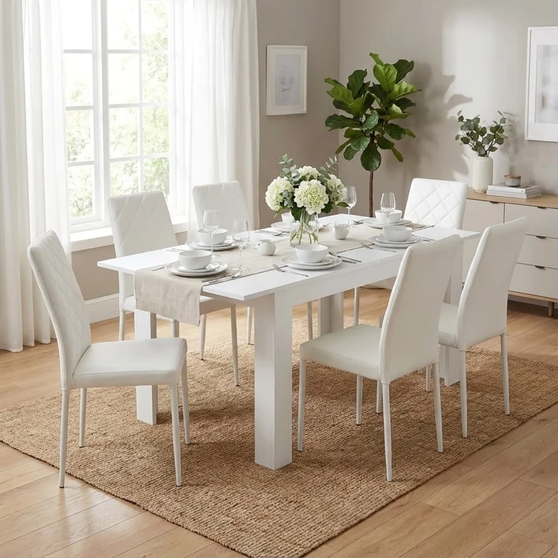 Tavolo da Pranzo Allungabile in Legno Composito FSC cm 160/200x90 - ELI