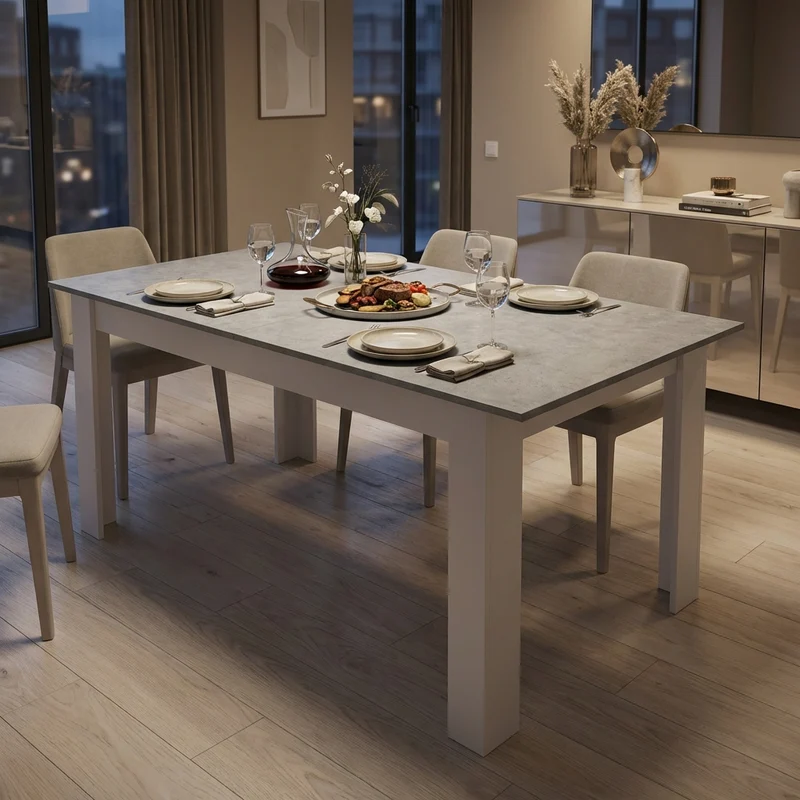 Tavolo da Pranzo Allungabile in Legno Composito FSC cm 160/200x90 - ELI