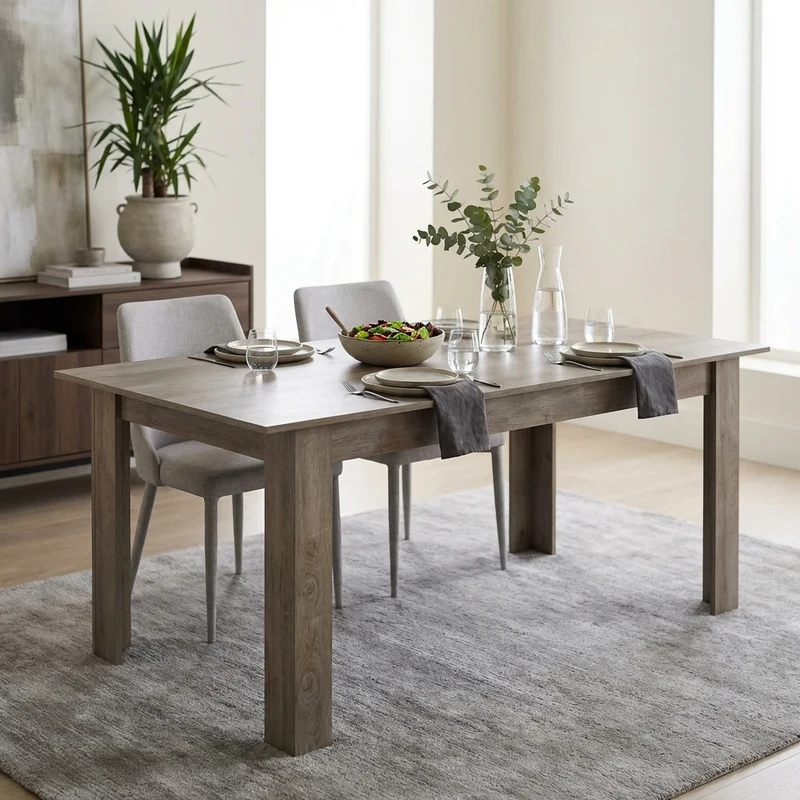 Tavolo da Pranzo Allungabile in Legno Composito FSC cm 160/200x90 - ELI