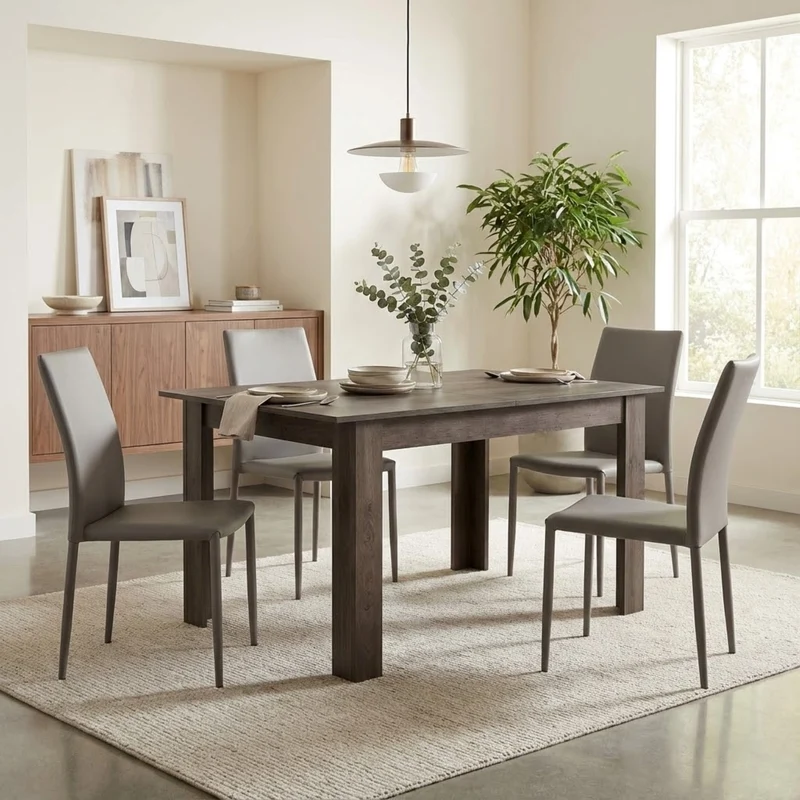 Tavolo da Pranzo Allungabile in Legno Composito FSC cm 160/200x90 - ELI
