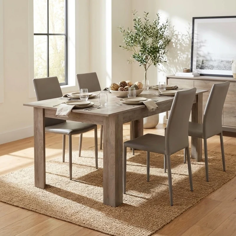 Tavolo da Pranzo Allungabile in Legno Composito FSC cm 160/200x90 - ELI