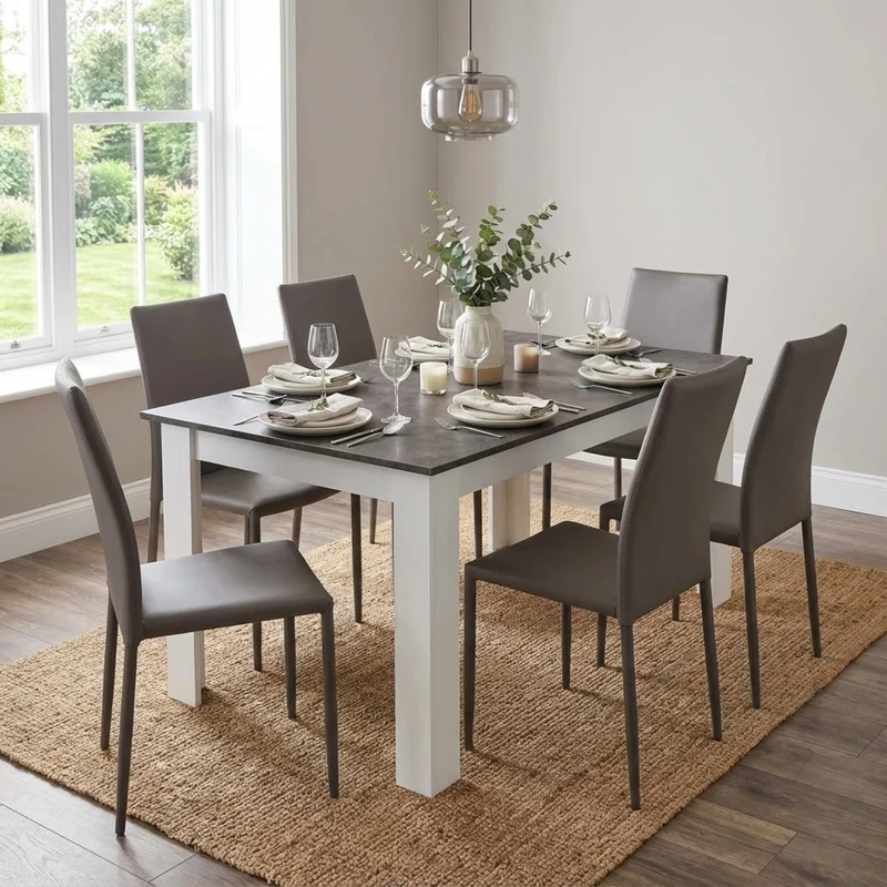 Tavolo da Pranzo Allungabile in Legno Composito FSC cm 160/200x90 - ELI