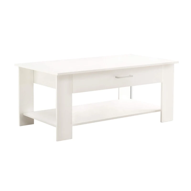 Tavolino da Salotto Moderno in Legno Composito FSC cm 110x46 50 - JONNY