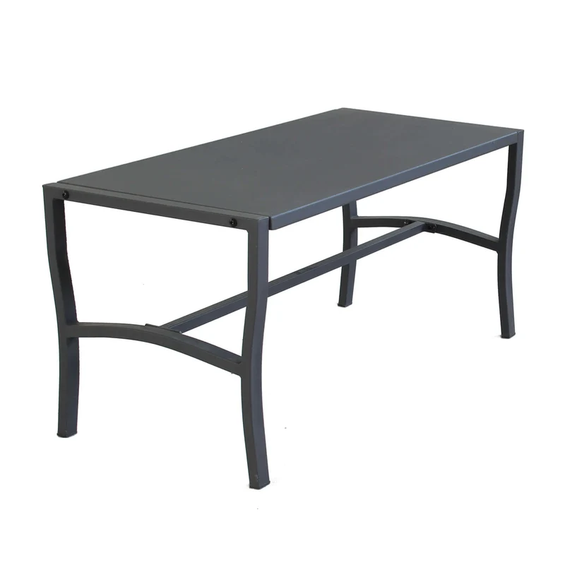 Tavolino da Giardino in Acciaio Acciaio cm 92x45x45 - BRENT