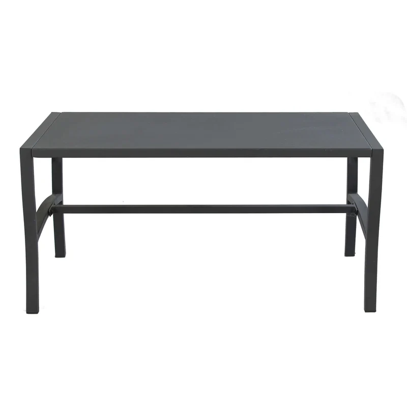 Tavolino da Giardino in Acciaio Acciaio cm 92x45x45 - BRENT