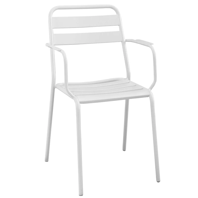 Poltrona da Giardino Impilabile in Acciaio cm 51x52x81 - LUCKY